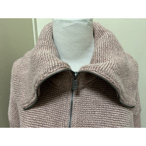 Sweaty Betty Women's Pink Restful Boucle Half Zip Pullover Sweatshirt - Size XS - Picture 10 of 10